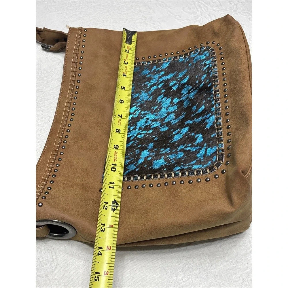 Trinity West Hair-On Leather Concealed Carry Hobo- Camel - Rare Find